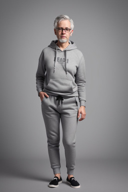 Danish adult non-binary with  gray hair