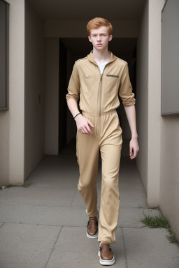 Teenager male with  ginger hair