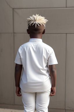 Senegalese child boy with  white hair