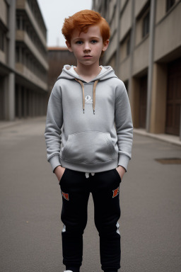 Serbian child boy with  ginger hair