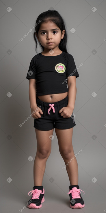 Ecuadorian infant girl with  black hair