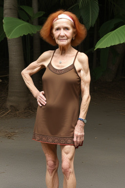 Costa rican elderly female with  ginger hair