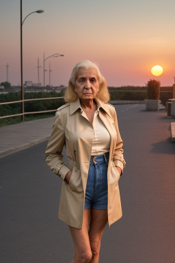 Lebanese elderly female with  blonde hair