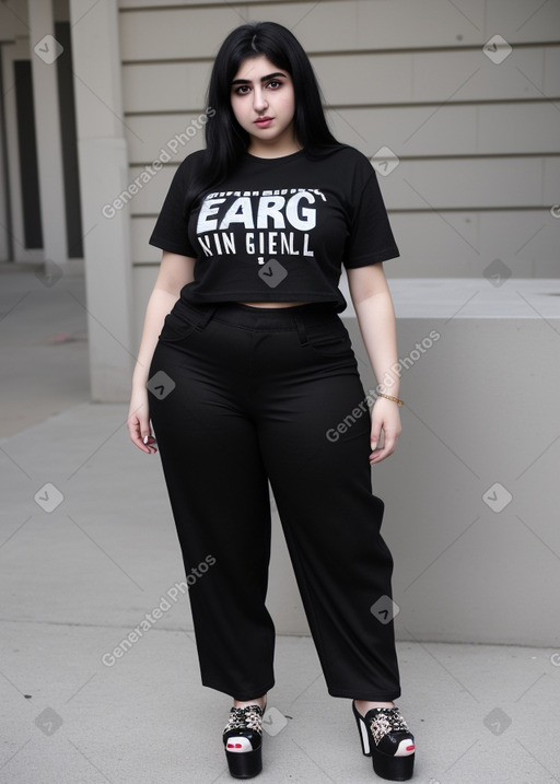 Armenian young adult female with  black hair