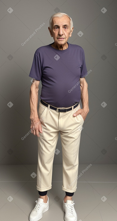 Lebanese elderly male with  blonde hair