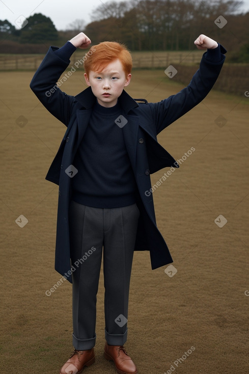 Korean child male with  ginger hair