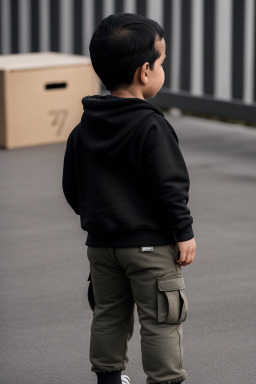 Omani infant boy with  black hair