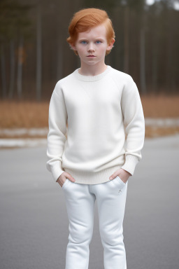 Estonian child boy with  ginger hair