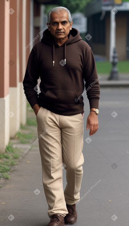 Sri lankan 45 years male with  brown hair