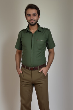 Omani adult male with  brown hair