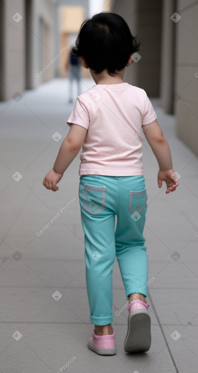 Croatian infant boy with  black hair