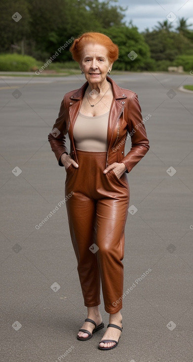 Puerto rican elderly female with  ginger hair