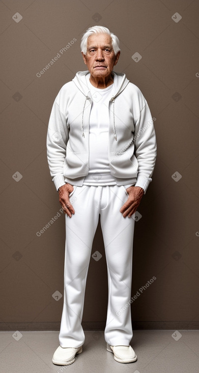 Ecuadorian elderly male with  white hair