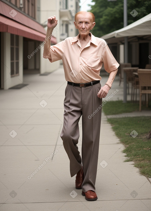 Polish elderly male with  ginger hair