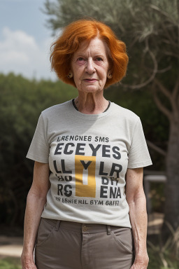 Elderly non-binary with  ginger hair