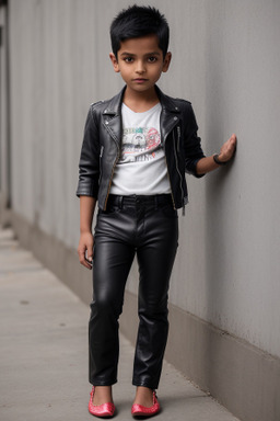 Nepalese child male with  gray hair