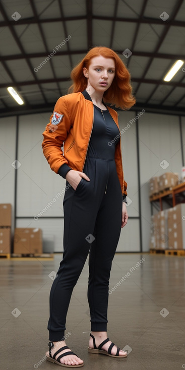 Croatian young adult female with  ginger hair