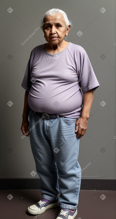 Omani elderly female with  gray hair