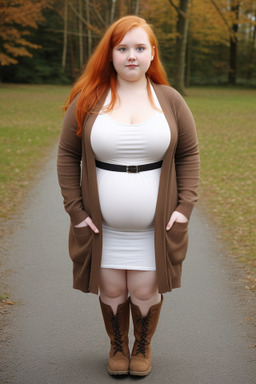 Lithuanian young adult female with  ginger hair