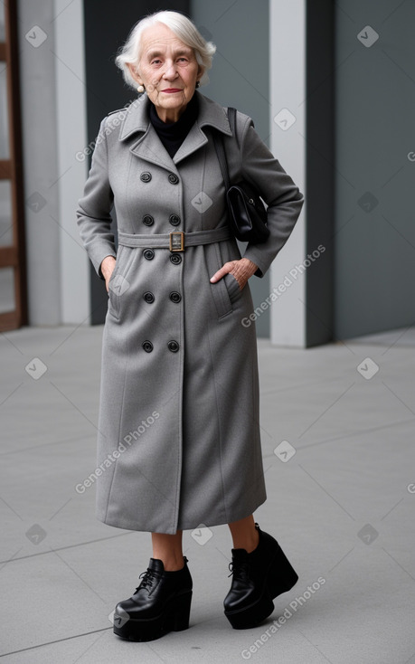 Swiss elderly female with  gray hair