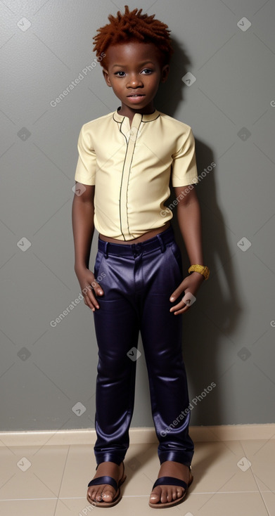 Nigerian child boy with  ginger hair