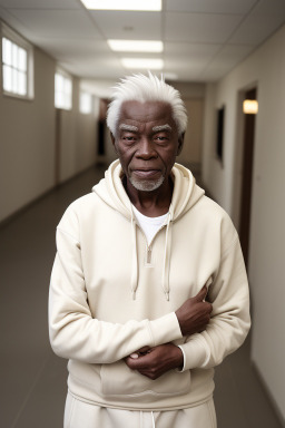 Zimbabwean elderly male with  white hair