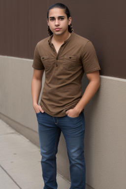 Puerto rican young adult male with  brown hair