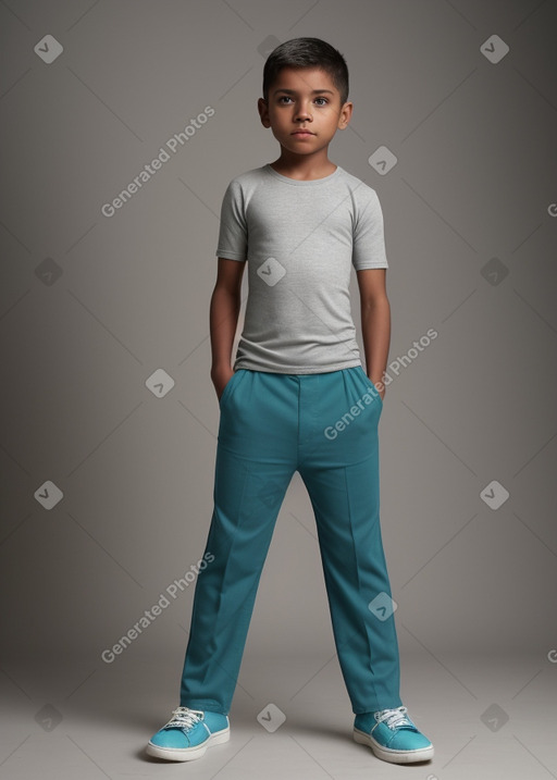 Honduran child boy with  gray hair