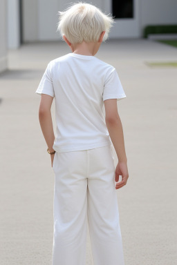 Child male with  white hair