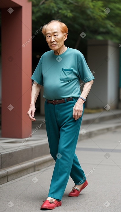 South korean elderly male with  ginger hair