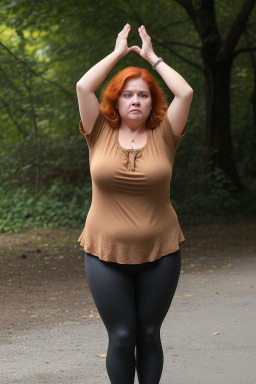 Honduran middle-aged female with  ginger hair