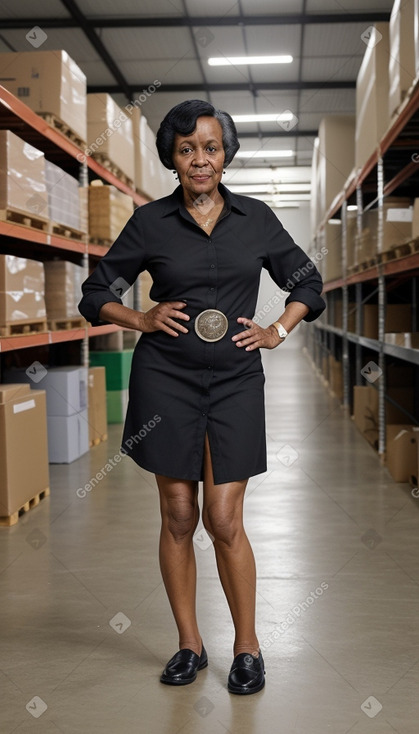 Jamaican elderly female with  black hair