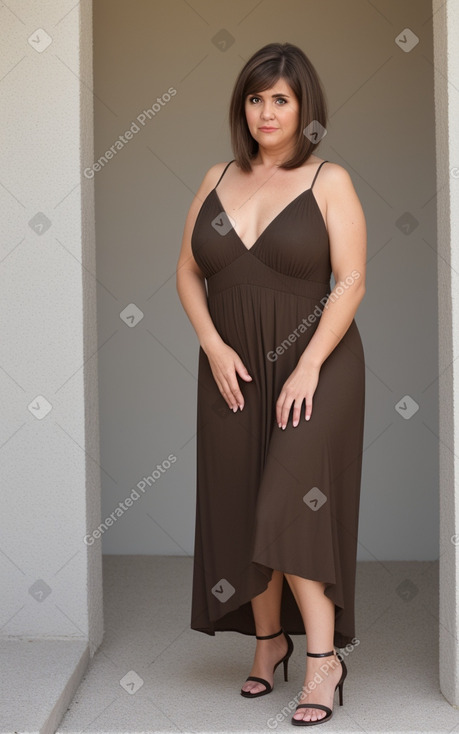 Spanish 45 years female with  brown hair