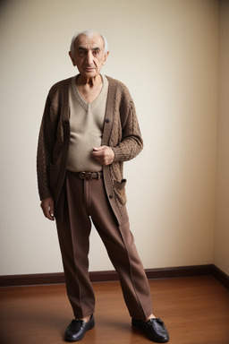 Armenian elderly male with  brown hair