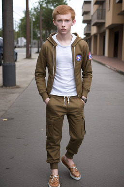 Puerto rican teenager boy with  ginger hair