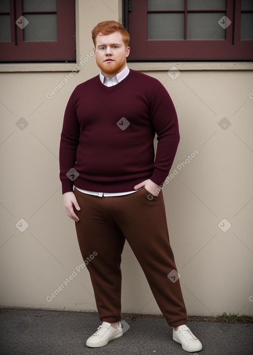 British young adult male with  ginger hair