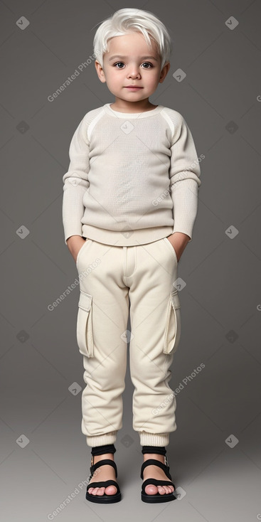 Greek infant boy with  white hair