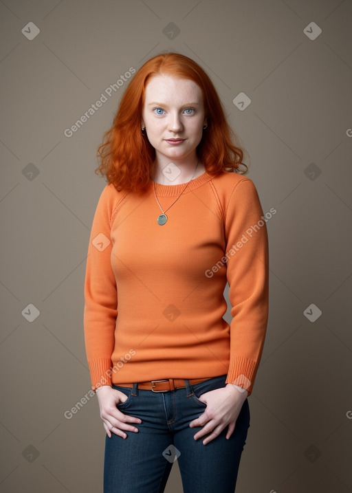 Austrian adult non-binary with  ginger hair