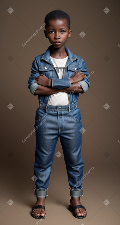 Kenyan child boy with  brown hair