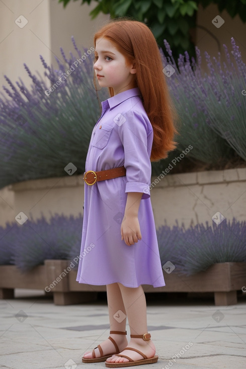 Azerbaijani child female with  ginger hair