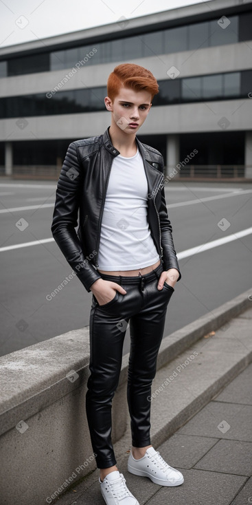 Portuguese teenager boy with  ginger hair