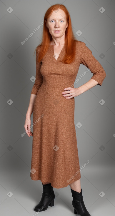 Swedish 45 years female with  ginger hair