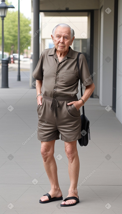 Canadian elderly male with  black hair