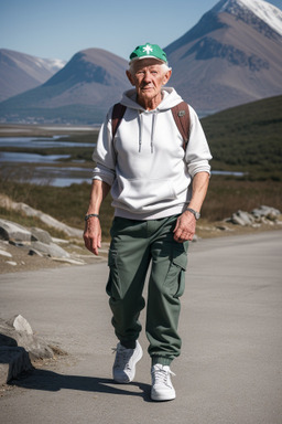 Irish elderly male with  white hair