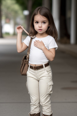 Brazilian infant girl with  brown hair