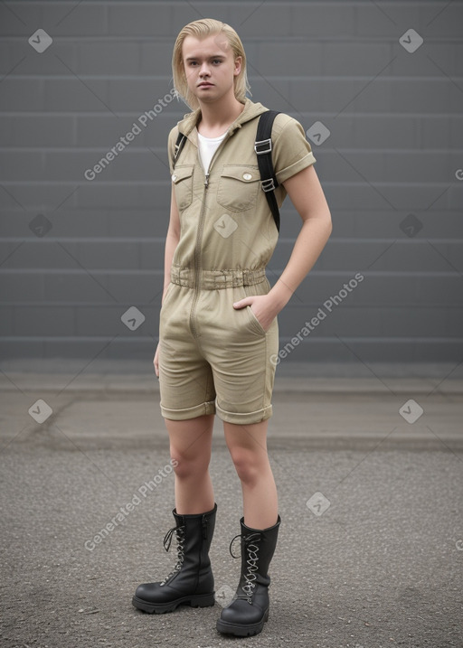 Danish young adult male with  blonde hair