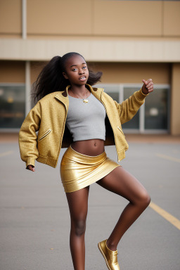 Zimbabwean teenager girl with  brown hair