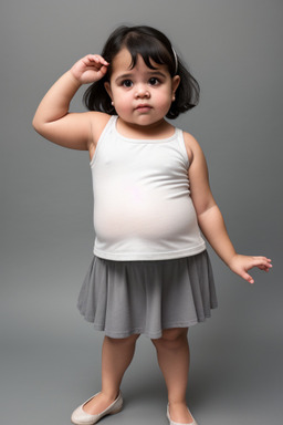 Puerto rican infant girl with  gray hair