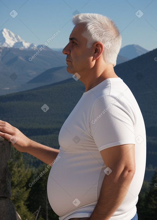 Bulgarian 45 years male with  white hair