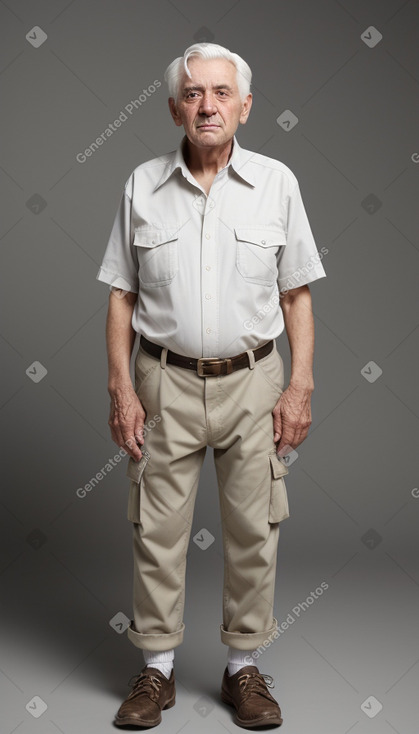 Georgian elderly male with  white hair